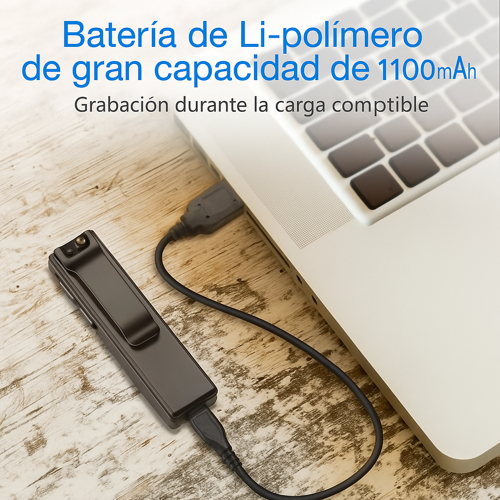 📱 Cámara Wearable HD con 5H de Batería 🕒