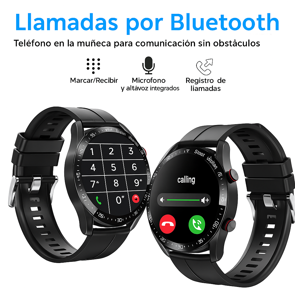 ⌚️ Reloj Inteligente Deportivo de Lujo 🎵