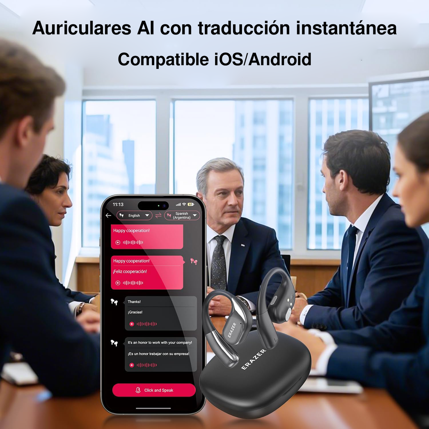 🎧 Auriculares AI con Traducción en 135 Idiomas 🌍